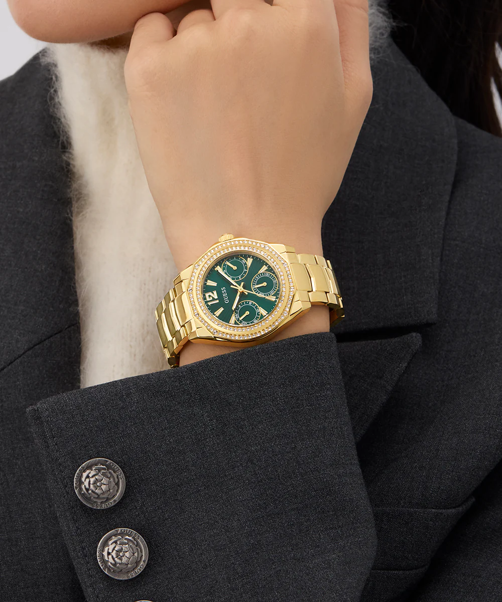 GUESS Ladies Gold Tone Multi-function Watch