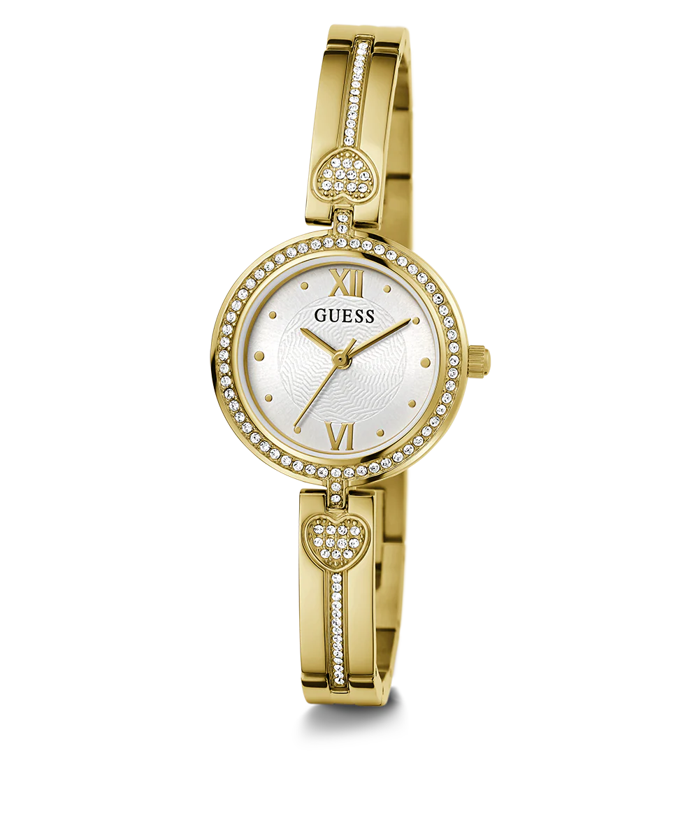 GUESS Ladies Gold Tone Analog Watch