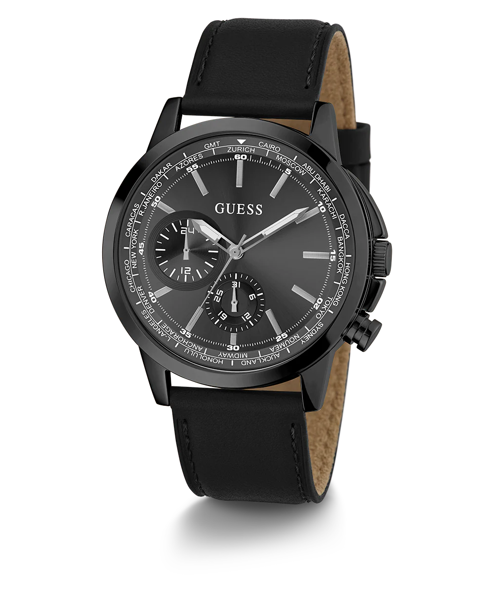 GUESS Mens Black Multi-function Watch