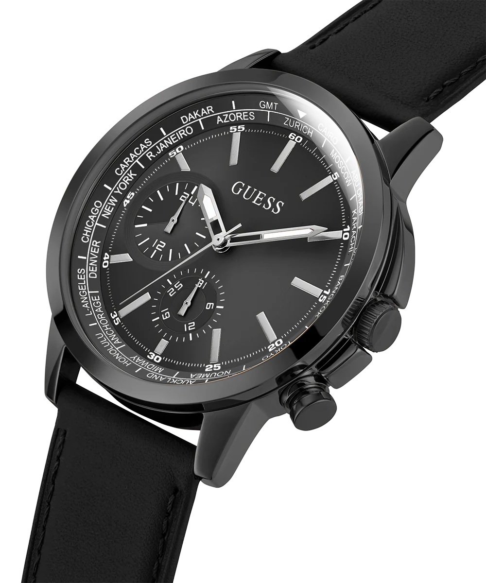GUESS Mens Black Multi-function Watch