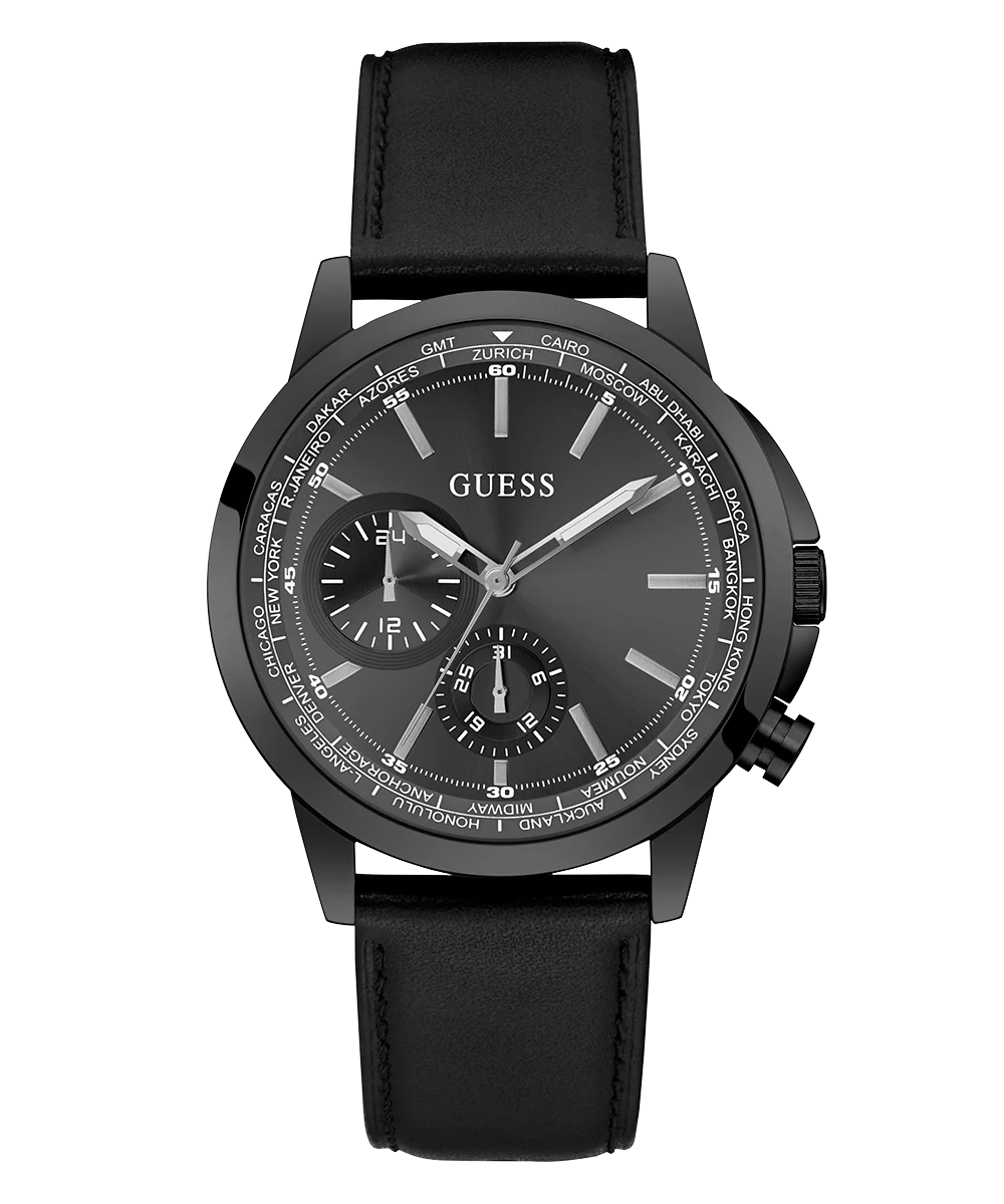 GUESS Mens Black Multi-function Watch