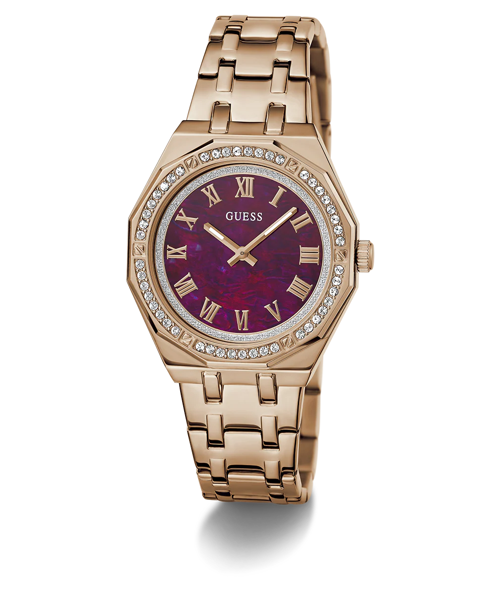 GUESS Ladies Rose Gold Tone Analog Watch