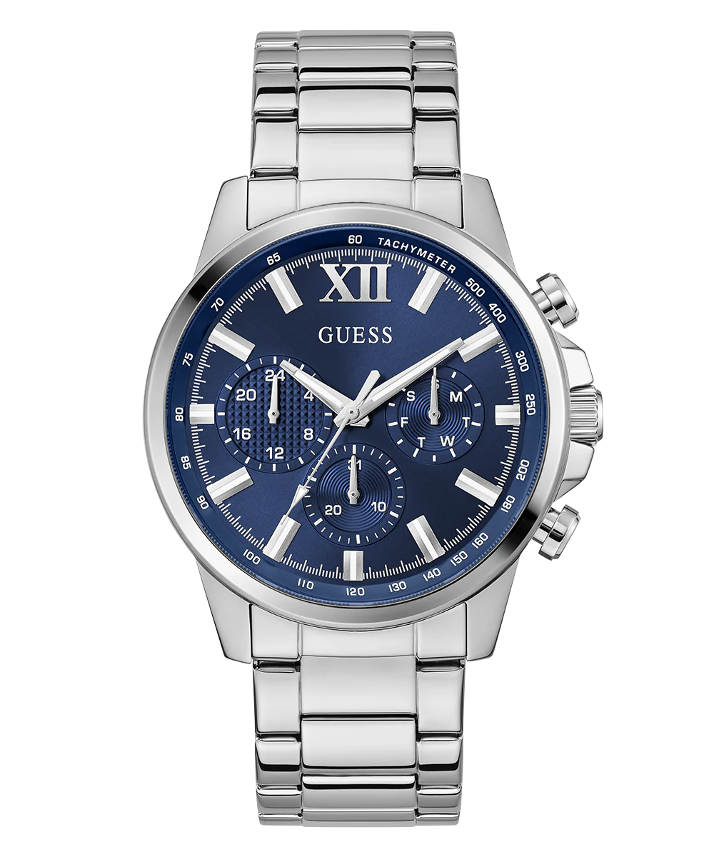 714-guess-mens-silver-tone-multi-function-watch-4.webp GUESS Mens Silver Tone Multi-function Watch