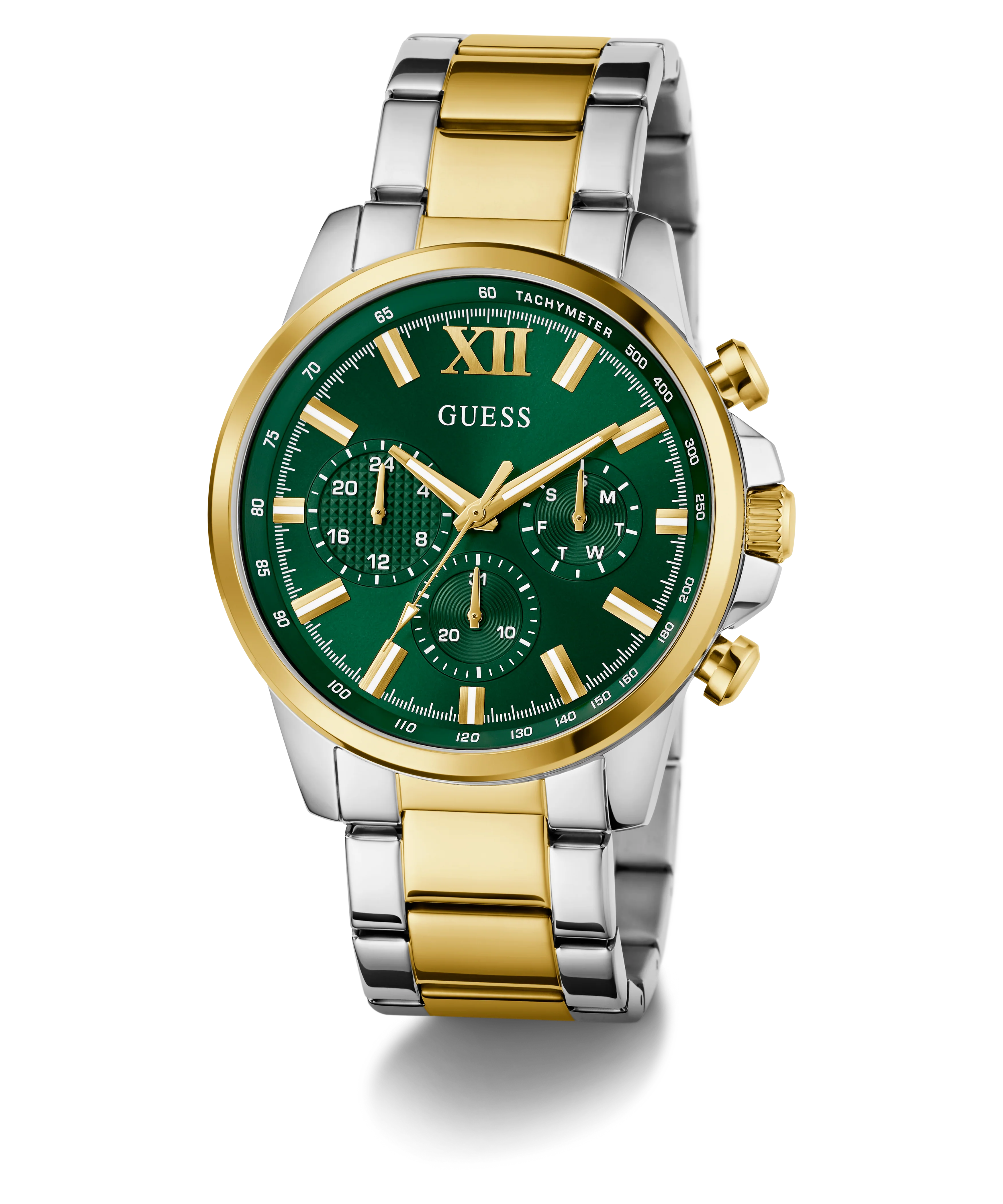 GUESS Mens 2-Tone Multi-function Watch