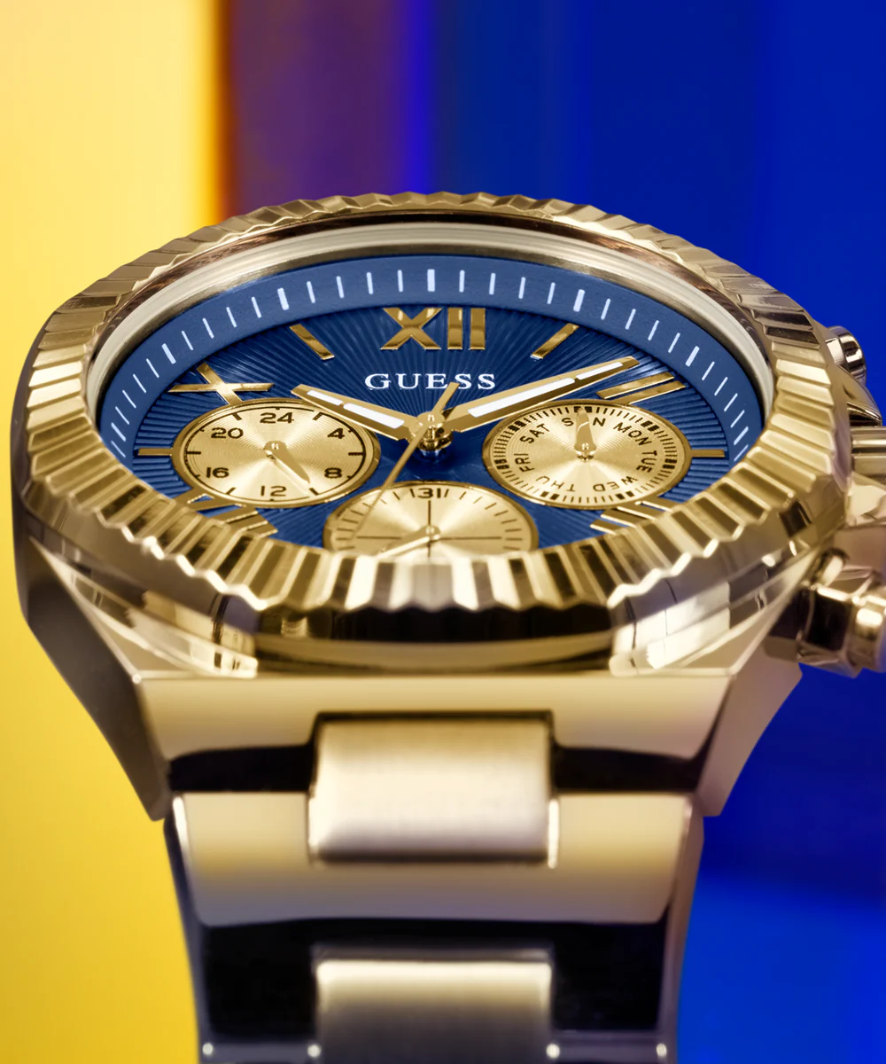 719-guess-equity-mens-gold-tone-multi-function-watch-2.webp GUESS Equity Mens Gold Tone Multi-function Watch