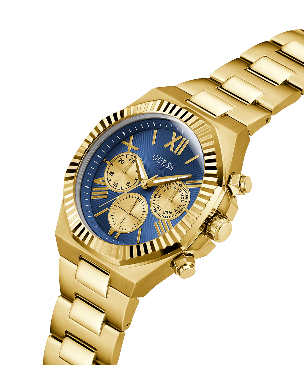 719-guess-equity-mens-gold-tone-multi-function-watch-3.webp GUESS Equity Mens Gold Tone Multi-function Watch