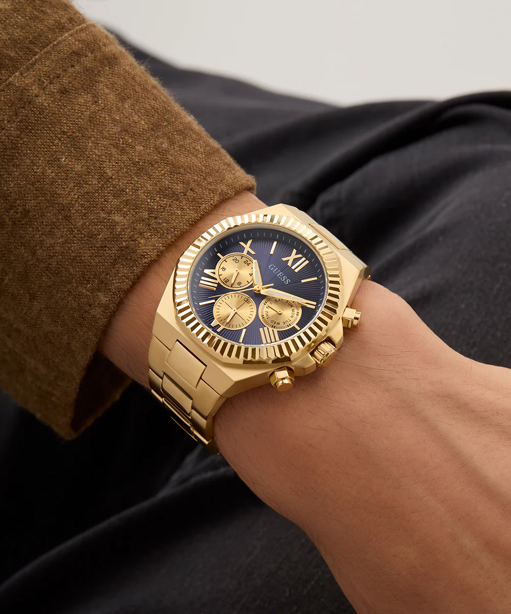 719-guess-equity-mens-gold-tone-multi-function-watch-4.webp GUESS Equity Mens Gold Tone Multi-function Watch