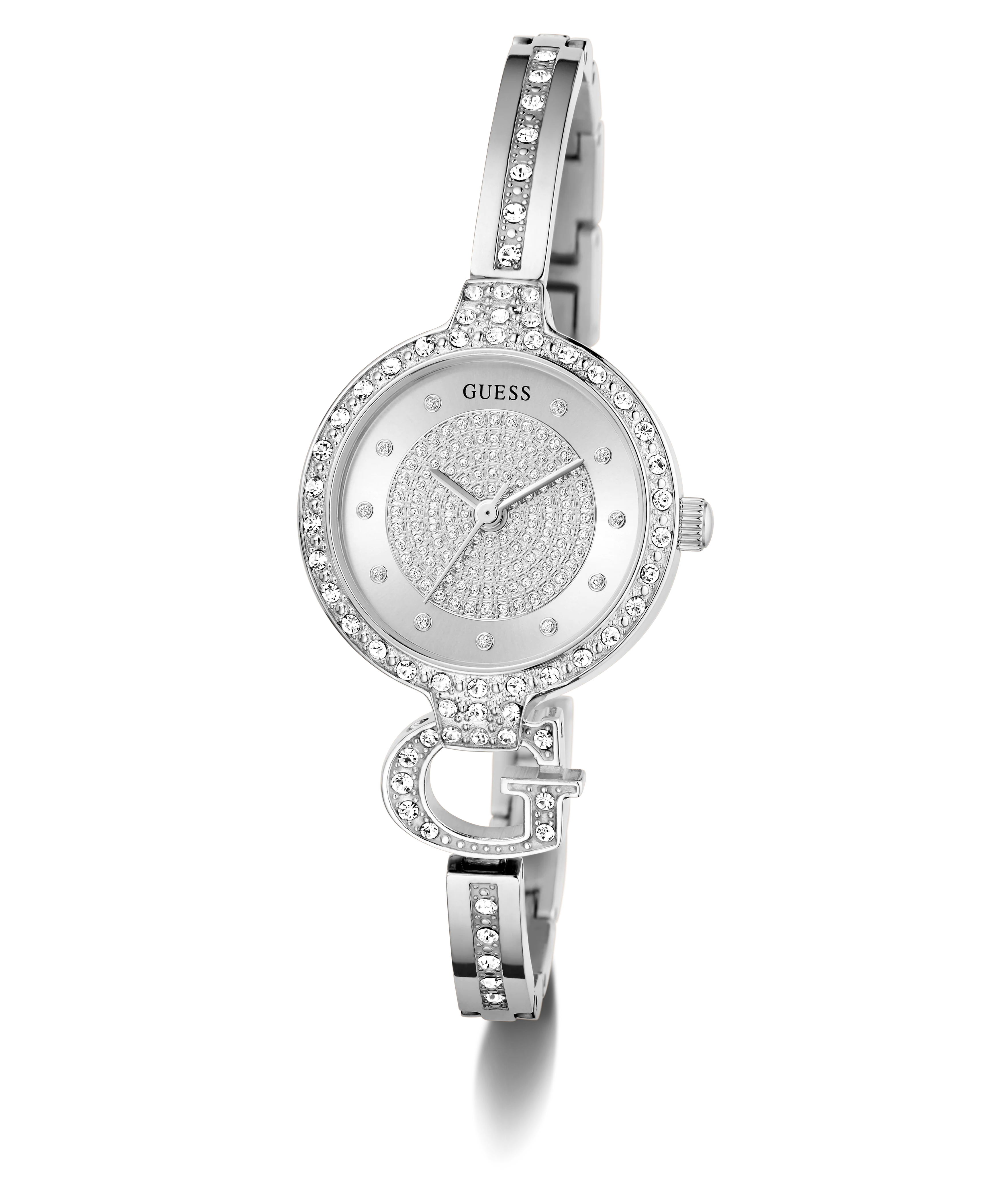 GUESS Ladies Giselle Silver Tone Analog Watch