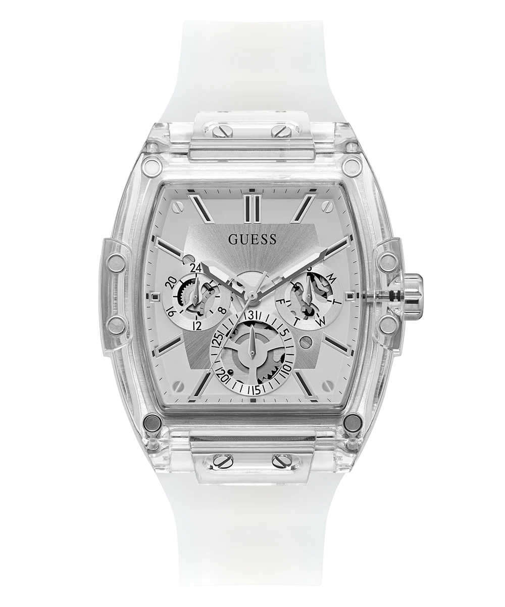 GUESS Mens Clear Multi-function Watch