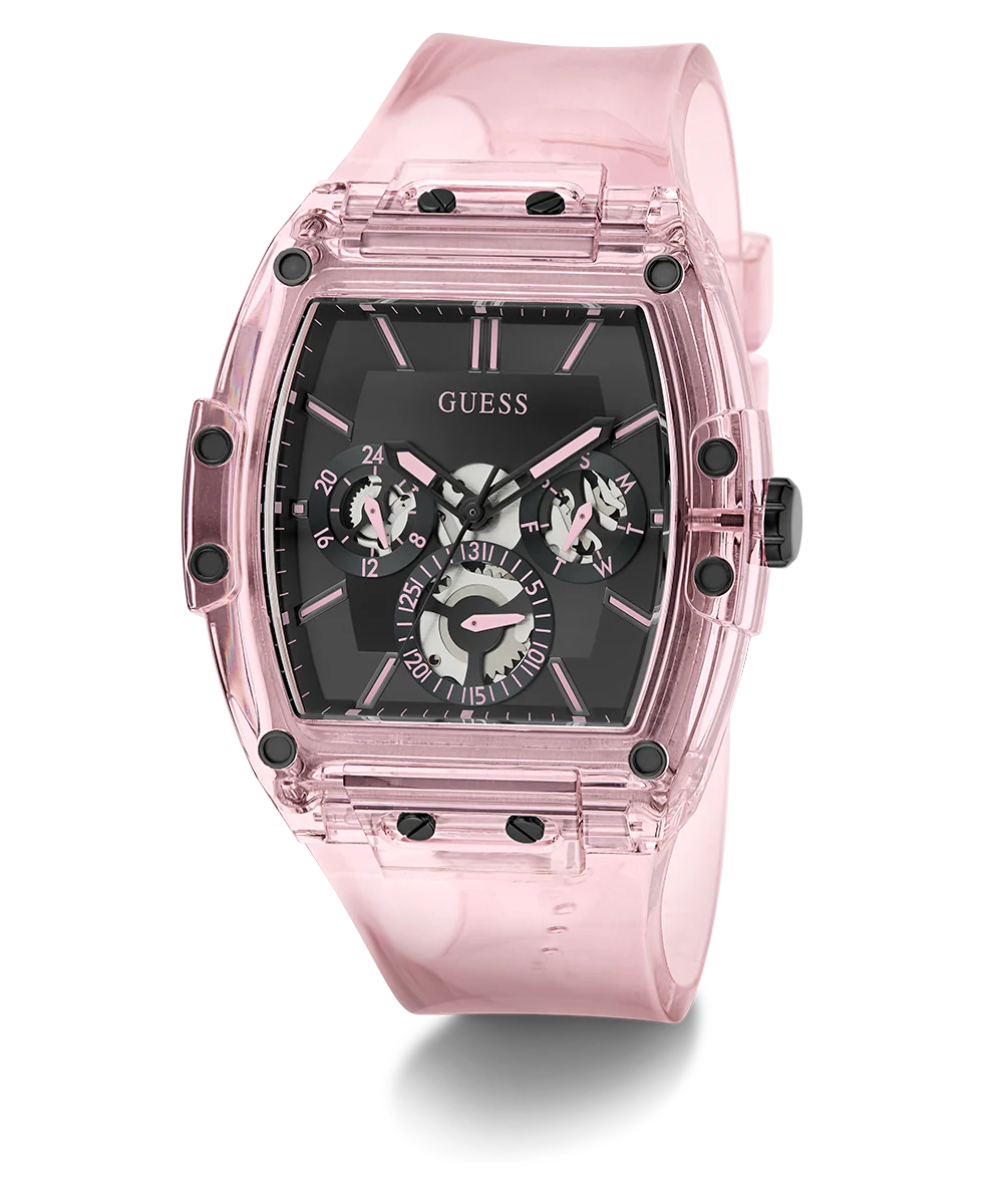 GUESS Mens Pink Multi-function Watch