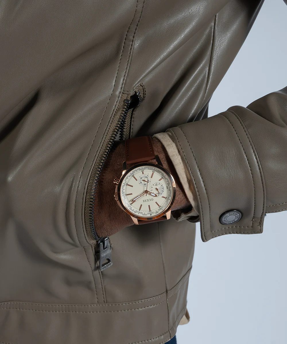 736-guess-mens-brown-rose-gold-tone-multi-function-watch-3.webp GUESS Mens Brown Rose Gold Tone Multi-function Watch