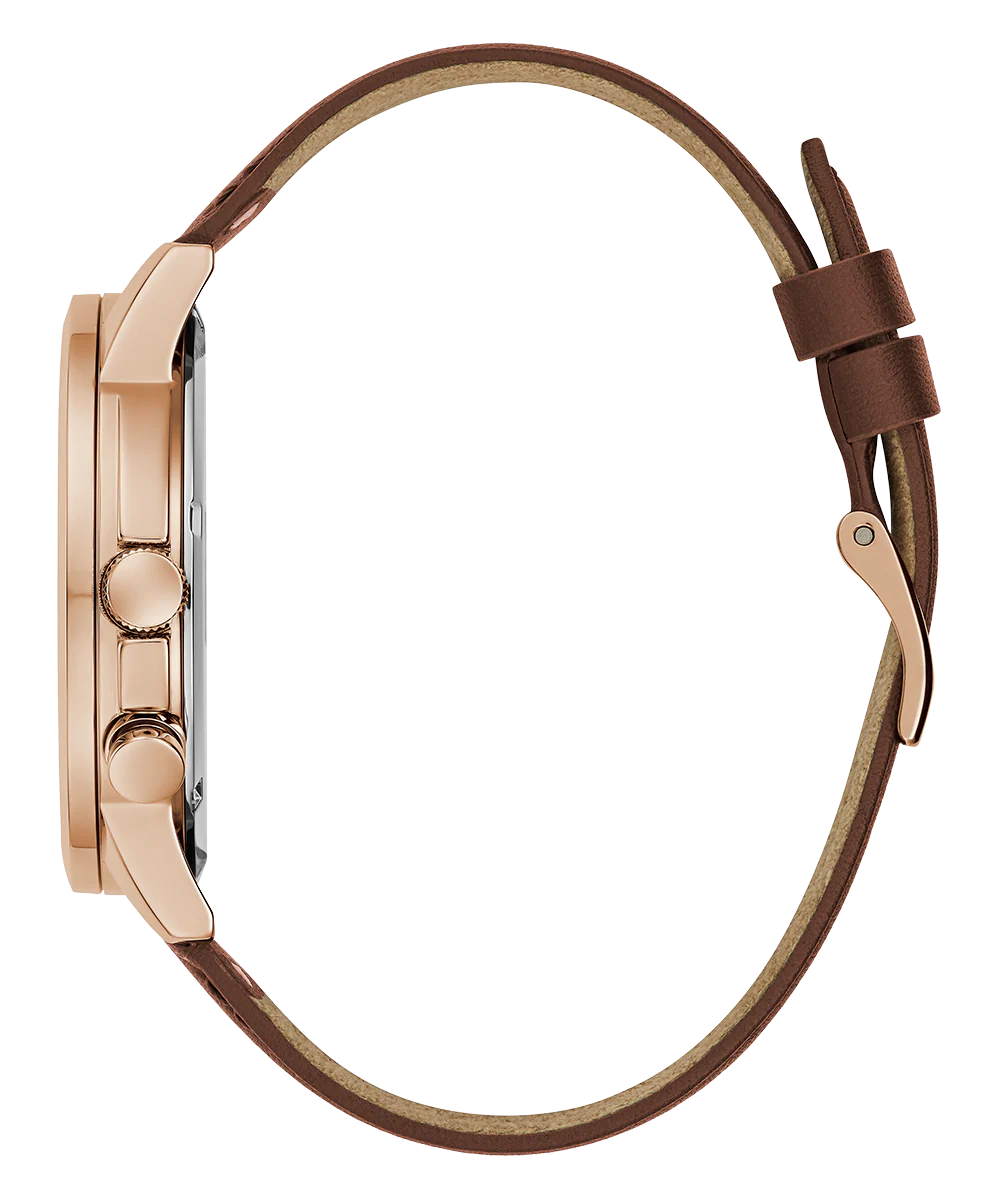 736-guess-mens-brown-rose-gold-tone-multi-function-watch-5.webp GUESS Mens Brown Rose Gold Tone Multi-function Watch