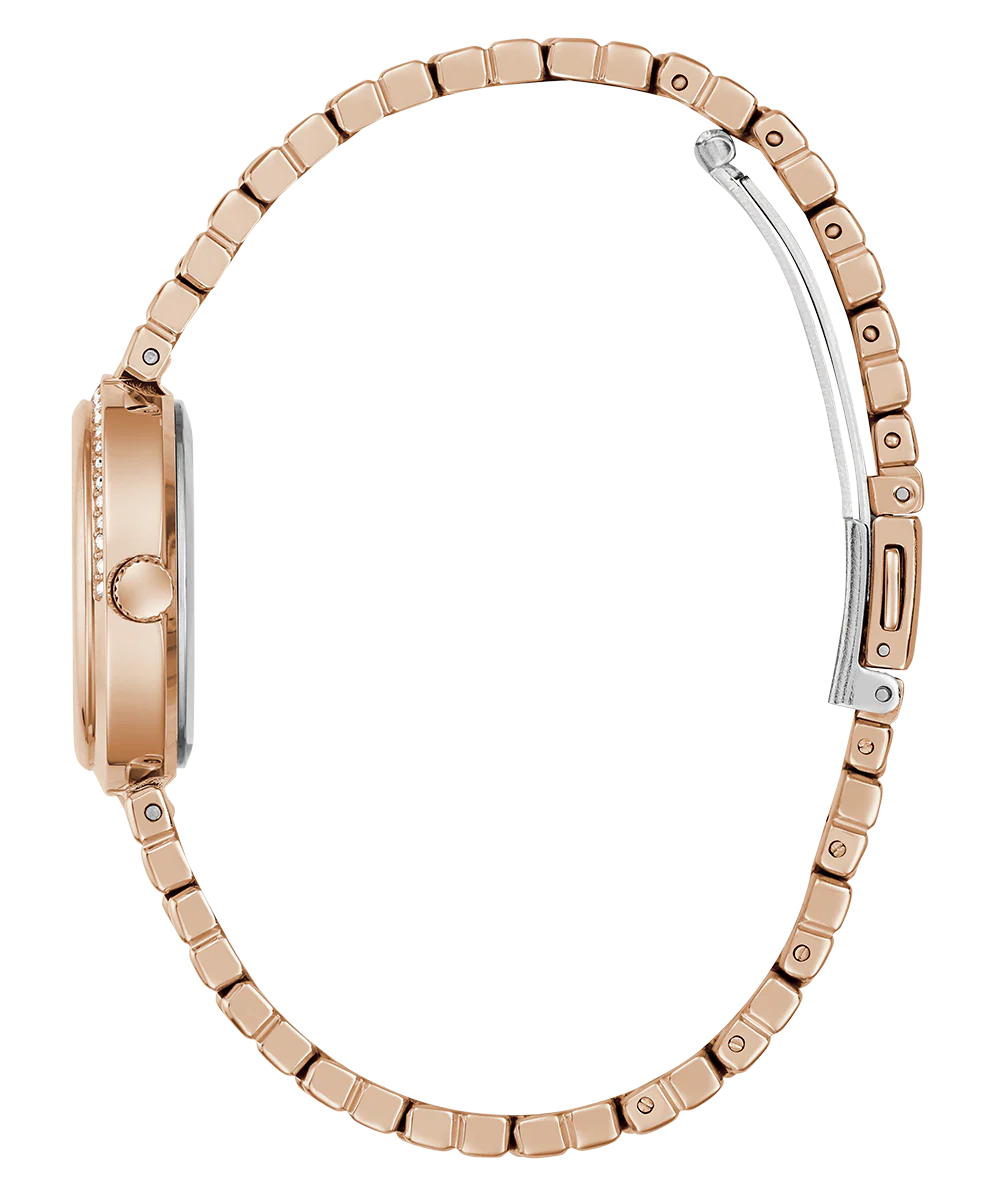 GUESS Ladies Rose Gold Tone Analog Watch