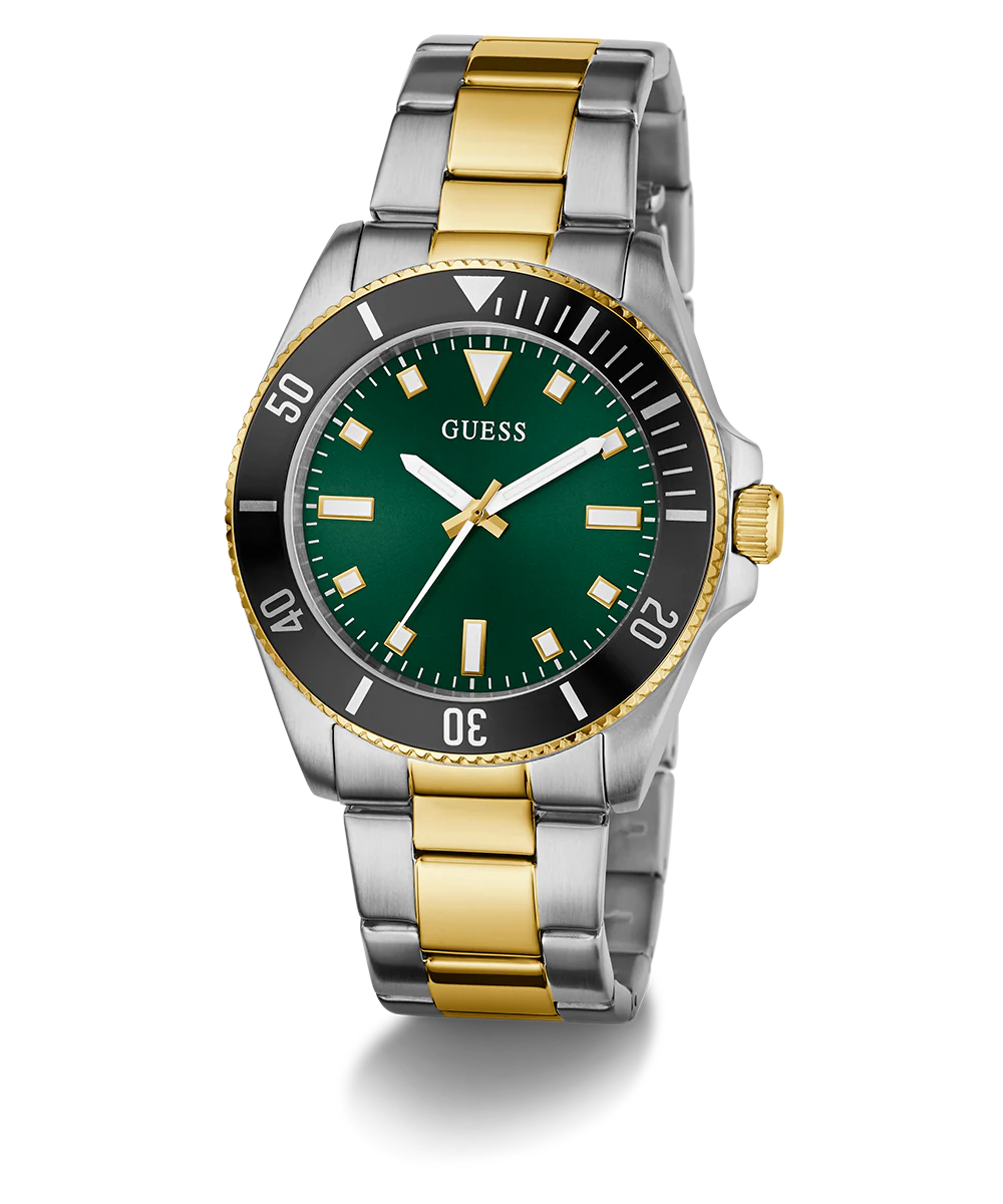 GUESS Mens 2-Tone Analog Watch