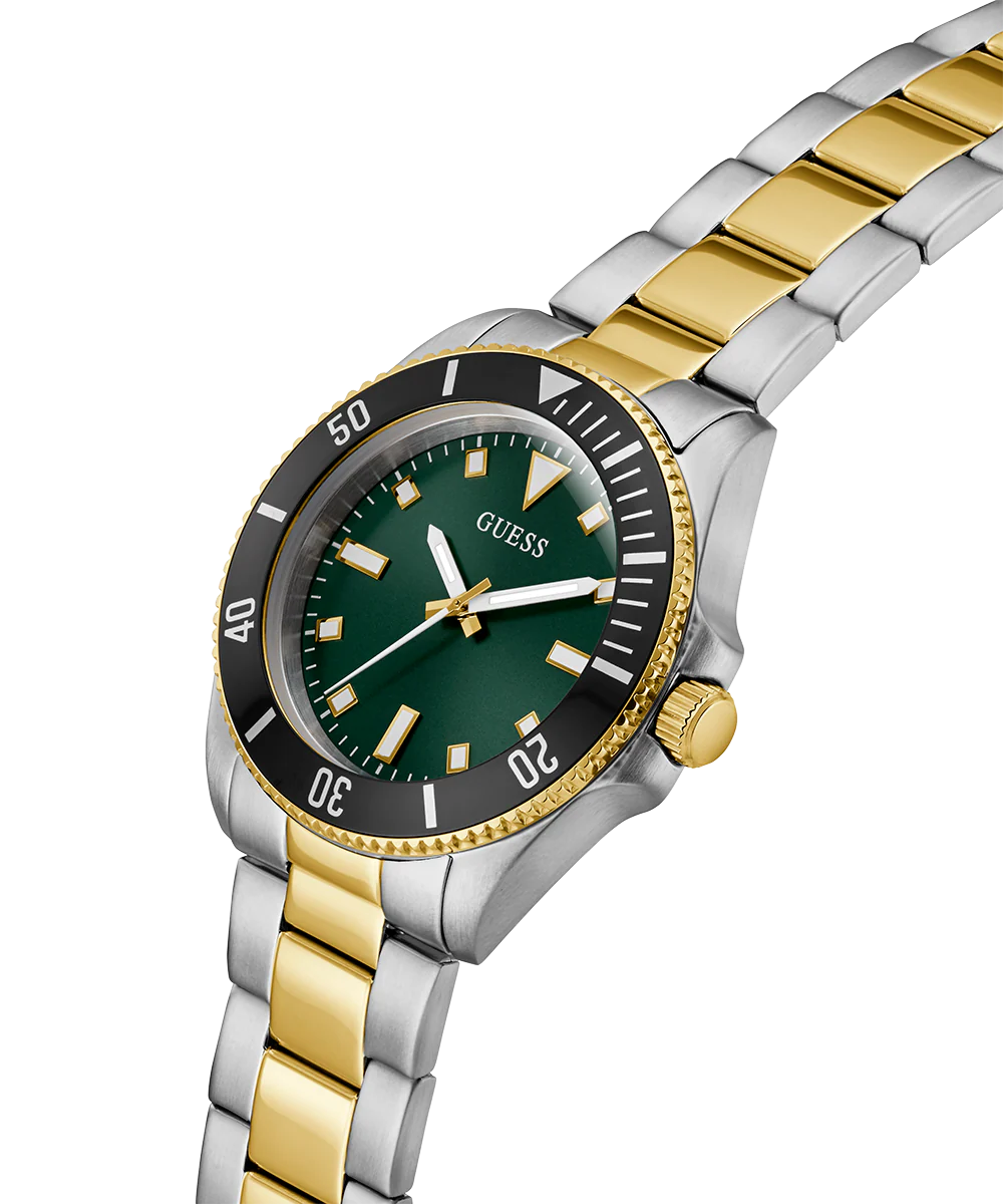 GUESS Mens 2-Tone Analog Watch