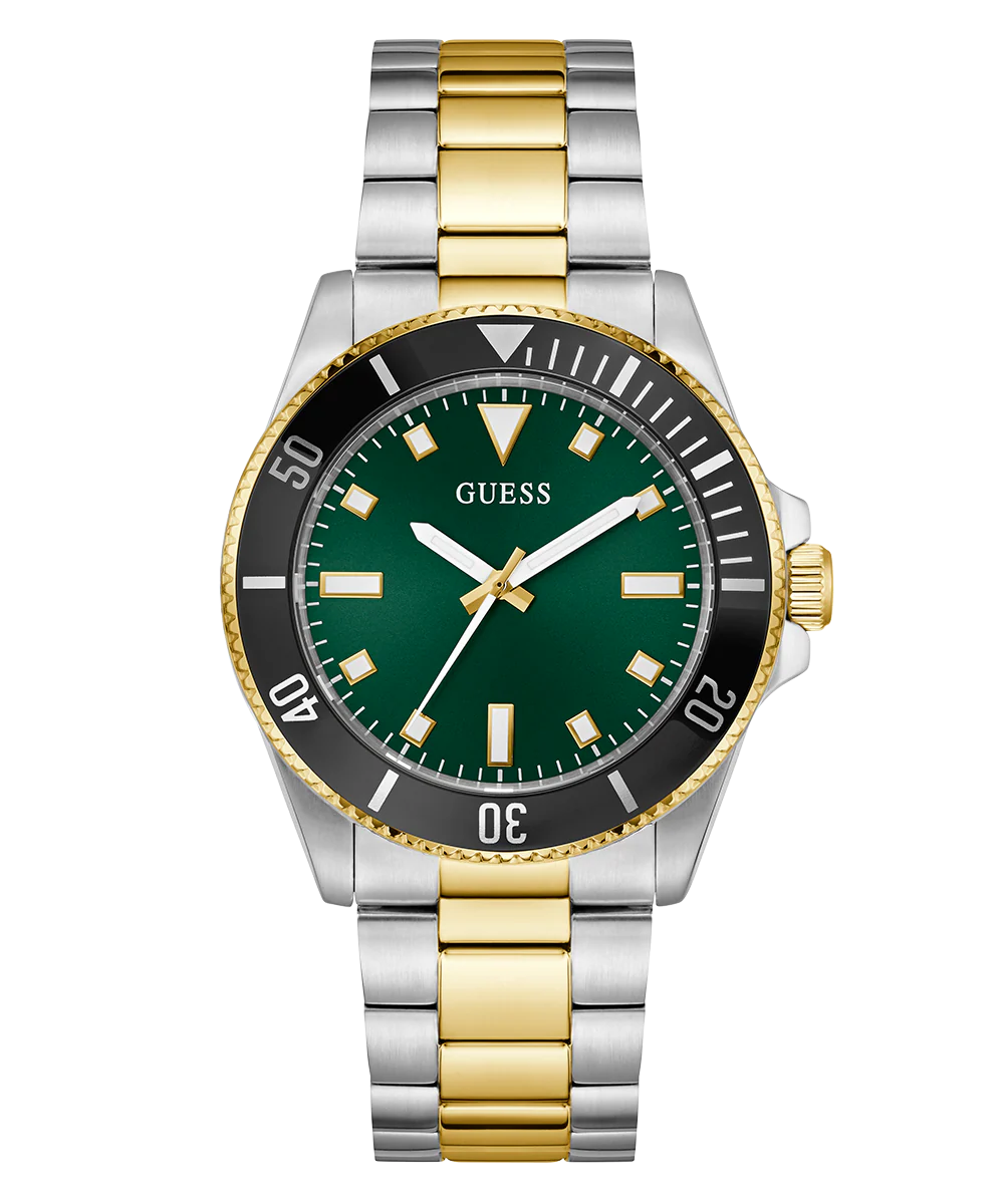 GUESS Mens 2-Tone Analog Watch