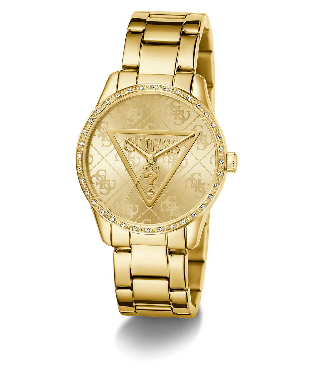 GUESS Ladies Gold Tone Analog Watch