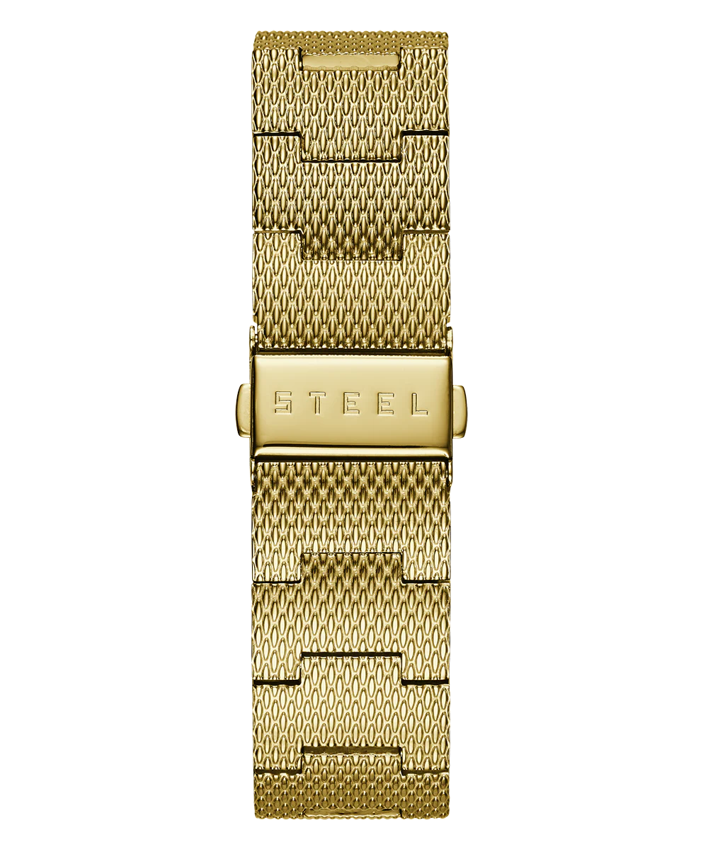GUESS Mens Gold Tone Analog Watch