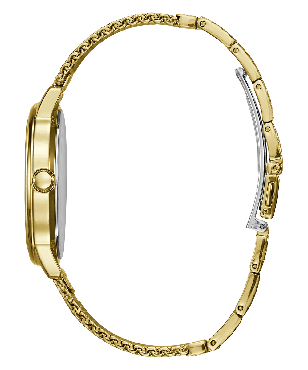 GUESS Mens Gold Tone Analog Watch