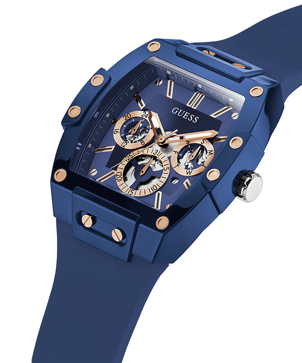GUESS Mens Blue Multi-function Watch