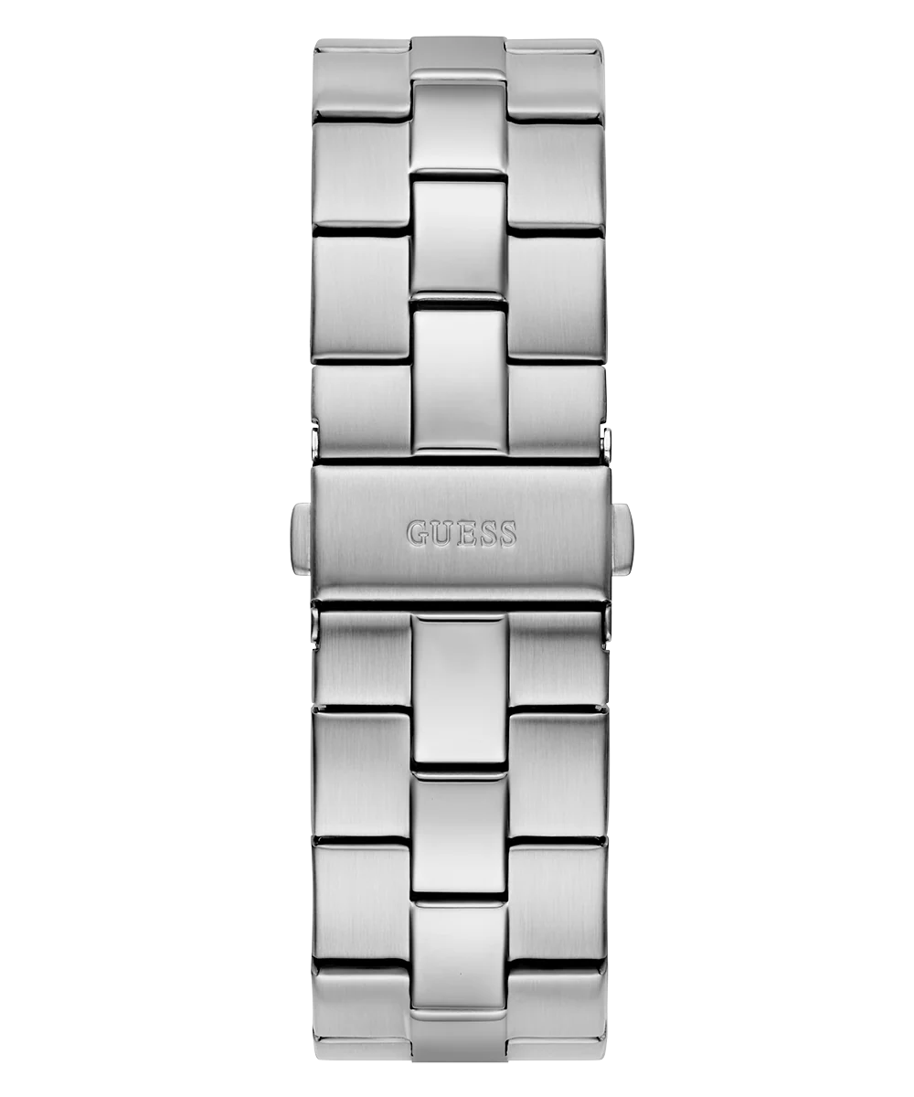 GUESS Mens Silver Tone Analog Watch