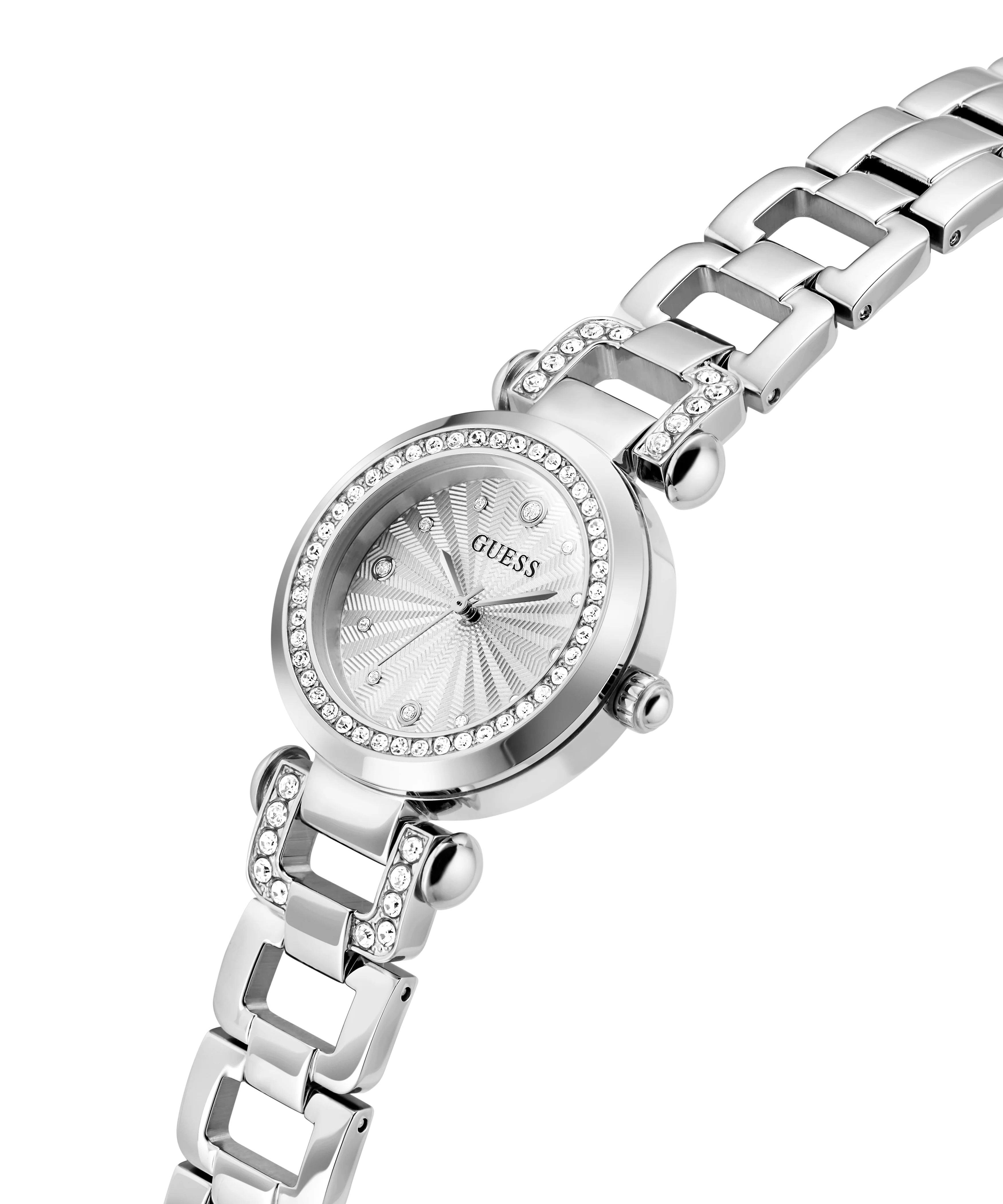GUESS Ginger Ladies Silver Tone Analog Watch