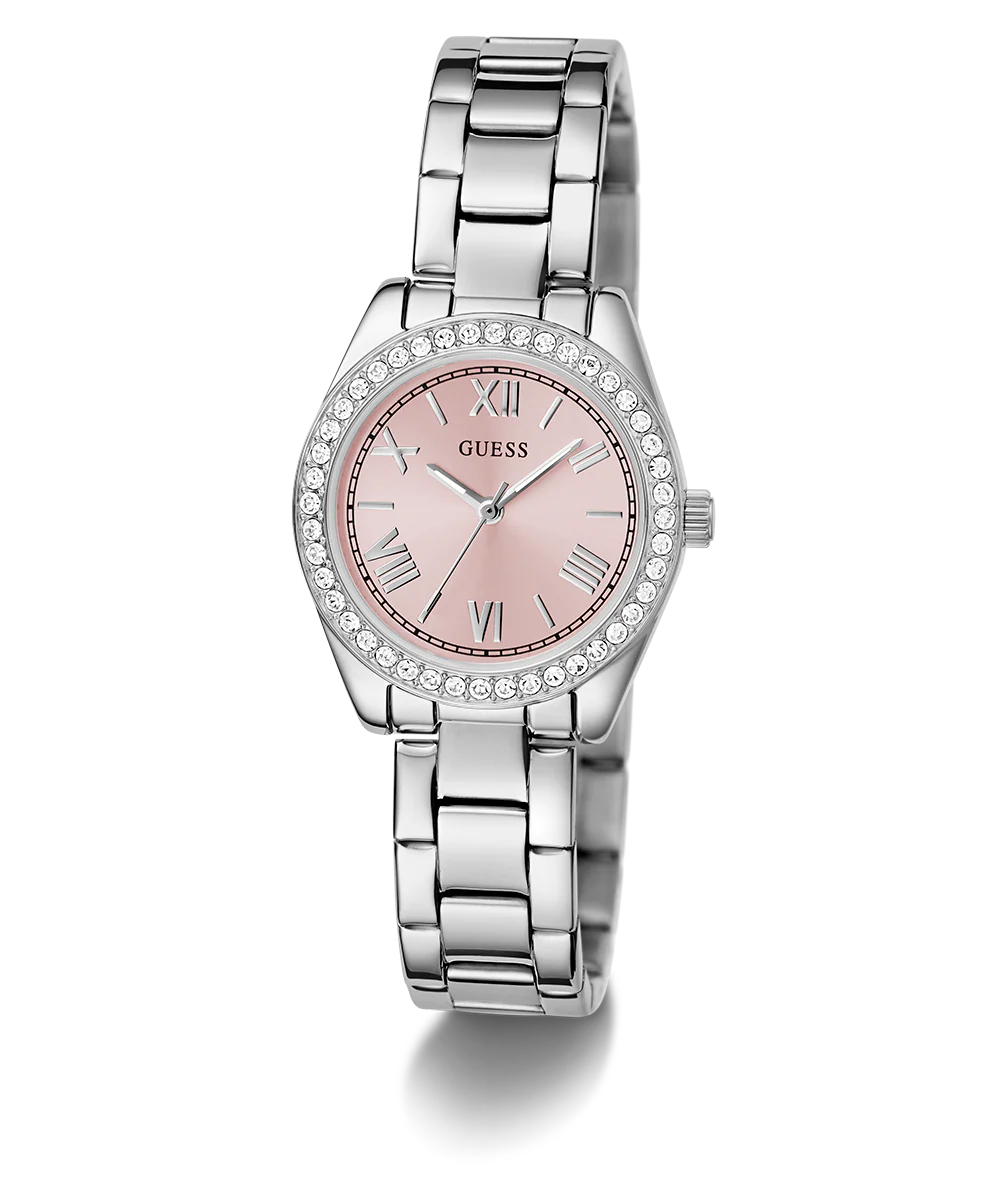 GUESS Mini Luna Ladies Silver Tone Analog Watch