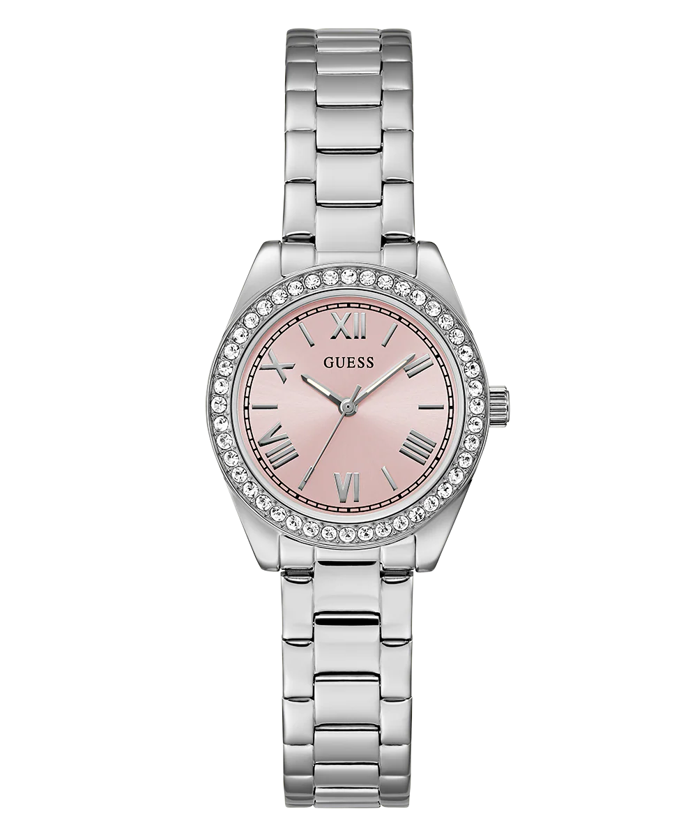 GUESS Mini Luna Ladies Silver Tone Analog Watch