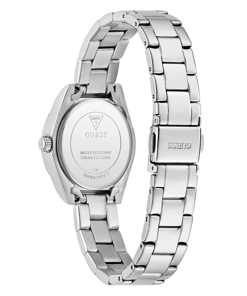 GUESS Mini Luna Ladies Silver Tone Analog Watch