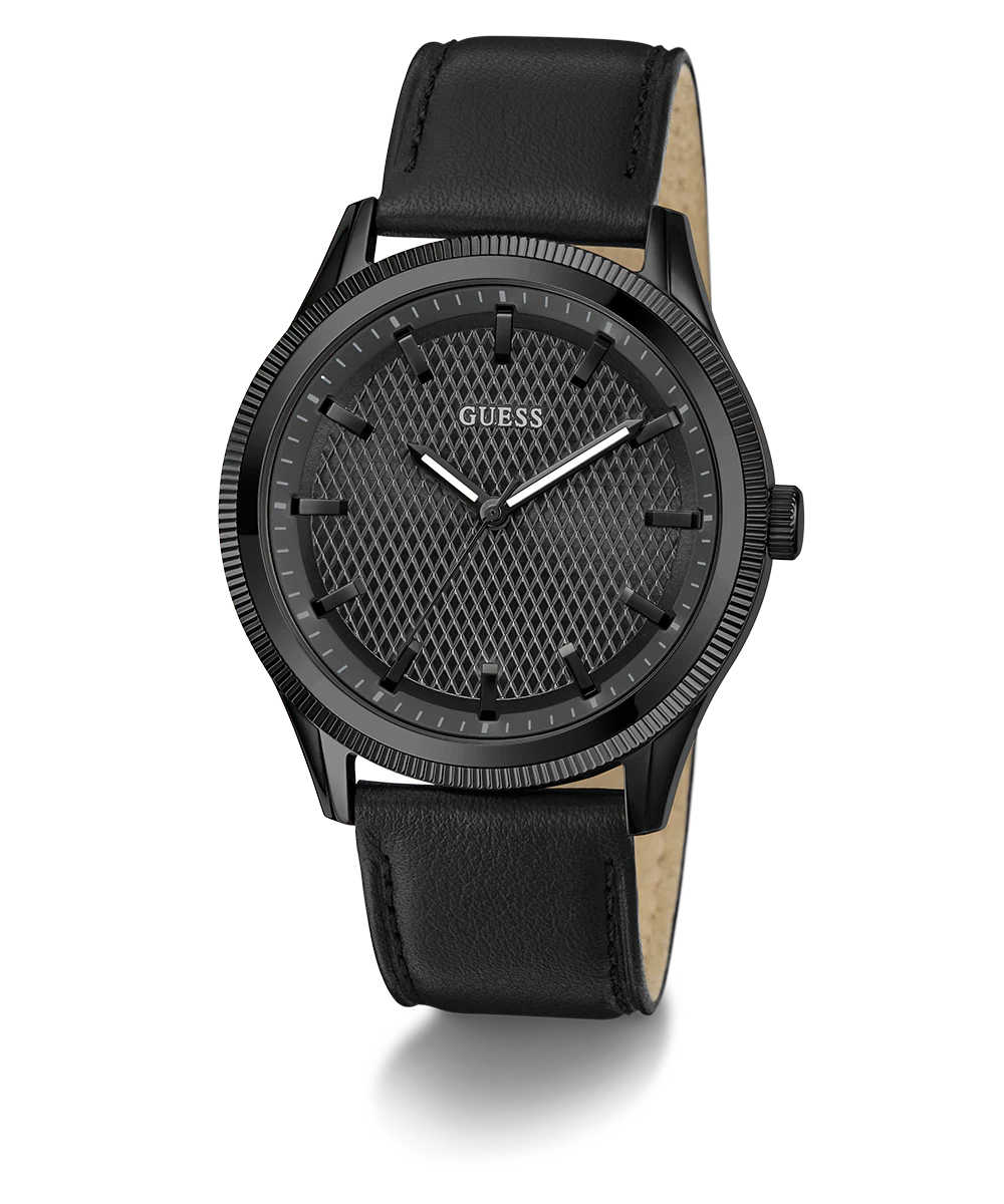 GUESS Mens Black Analog Watch