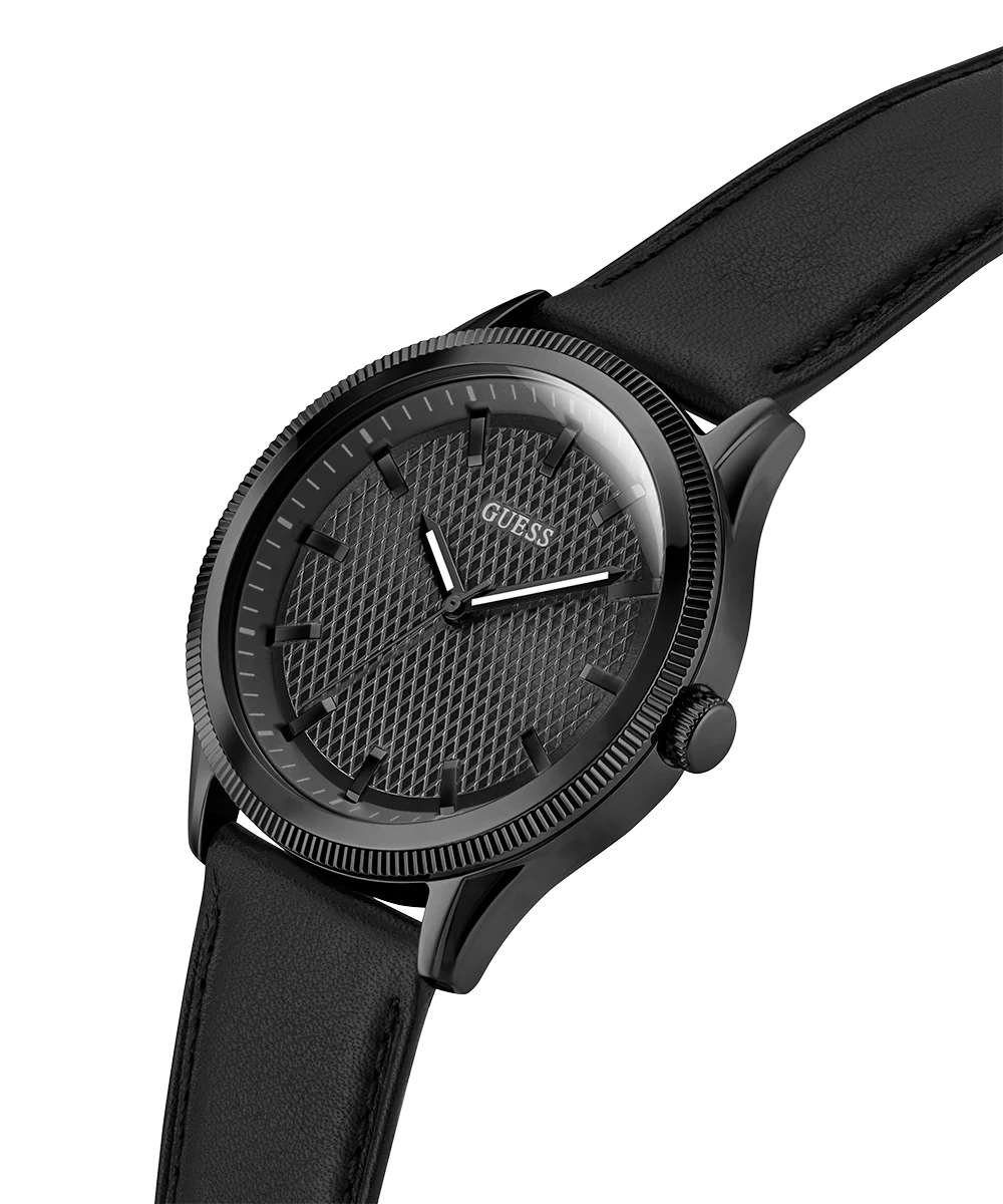 GUESS Mens Black Analog Watch
