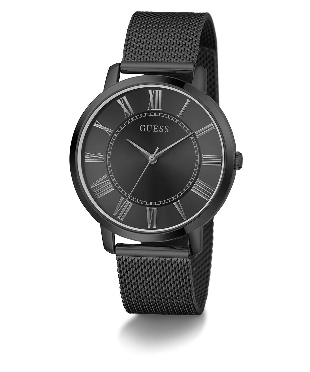 GUESS Mens Black Analog Watch
