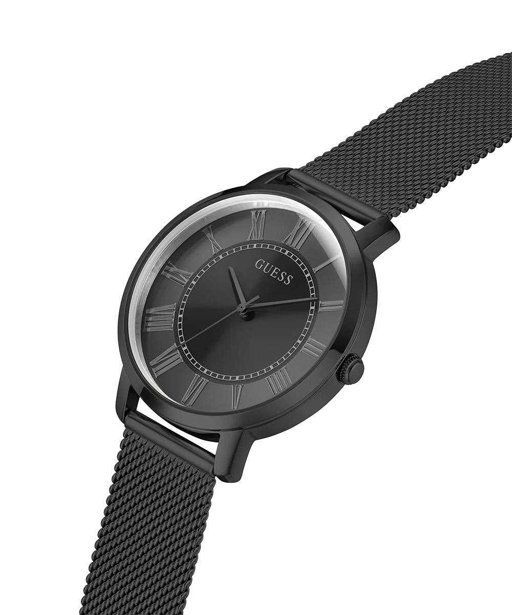 GUESS Mens Black Analog Watch