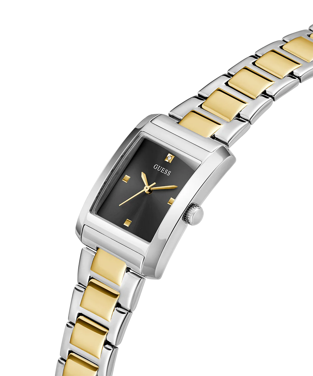 GUESS Ladies 2-Tone Silver Tone Analog Watch