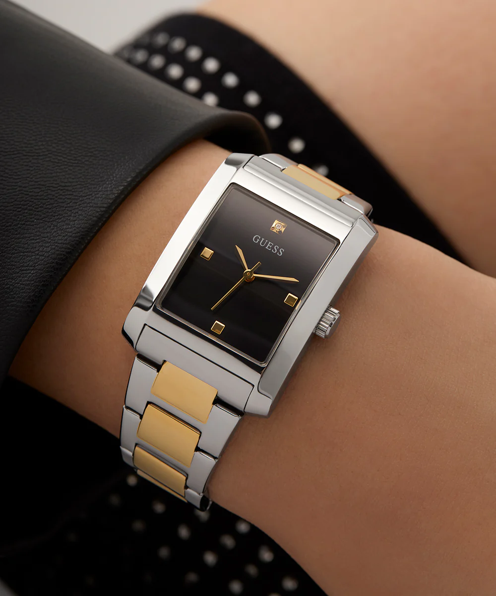 GUESS Ladies 2-Tone Silver Tone Analog Watch