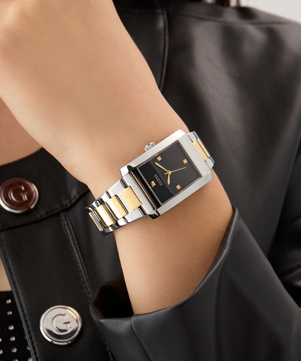 GUESS Ladies 2-Tone Silver Tone Analog Watch