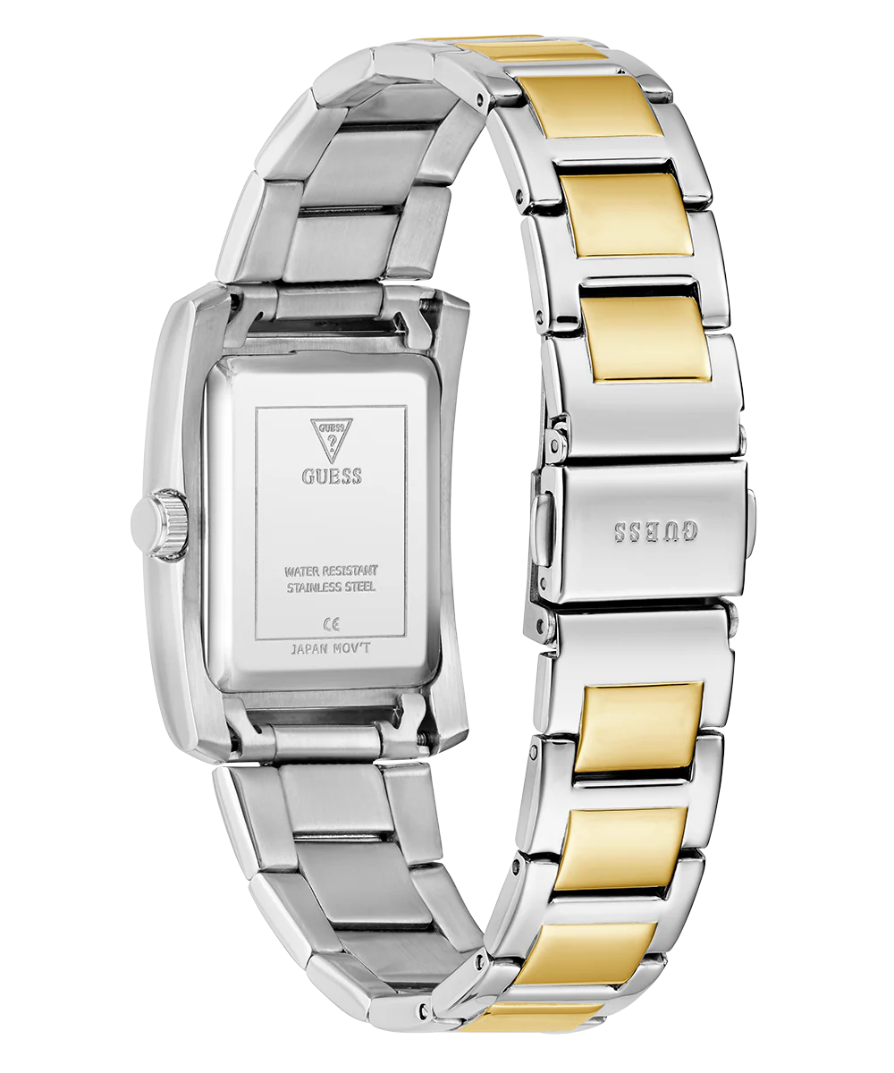 GUESS Ladies 2-Tone Silver Tone Analog Watch