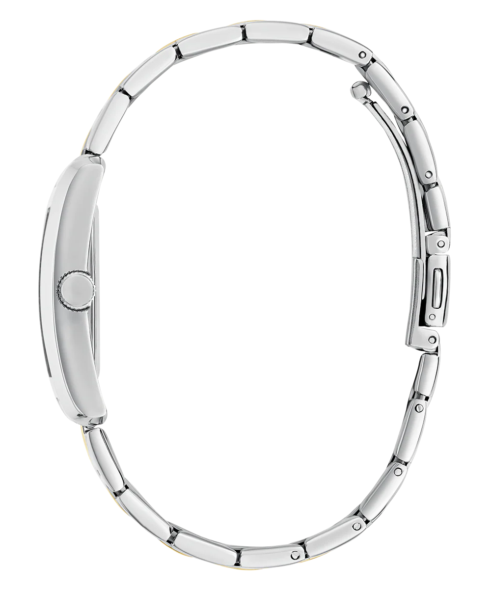 GUESS Ladies 2-Tone Silver Tone Analog Watch