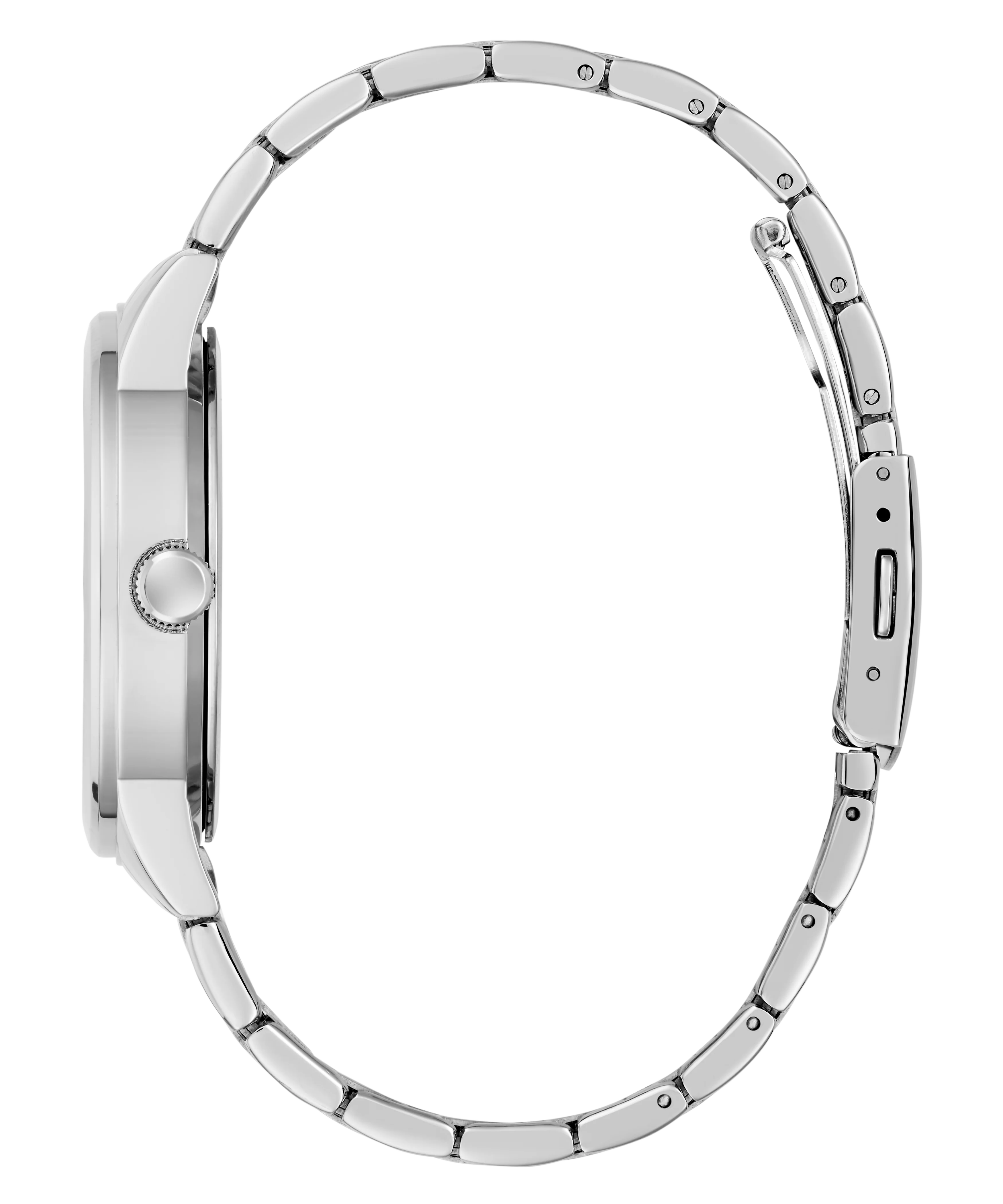 GUESS Mens Silver Tone Multi-function Watch