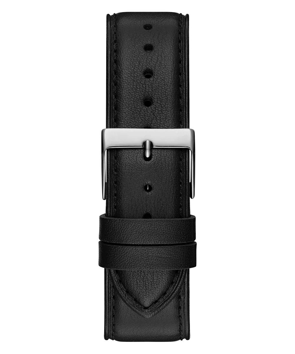 GUESS Mens Black Silver Tone Analog Watch Gift Set