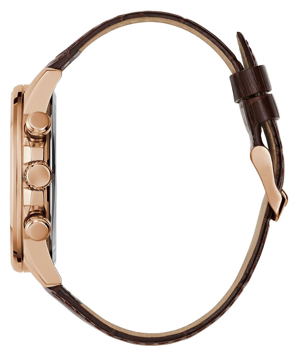 GUESS Mens Brown Multi-function Watch