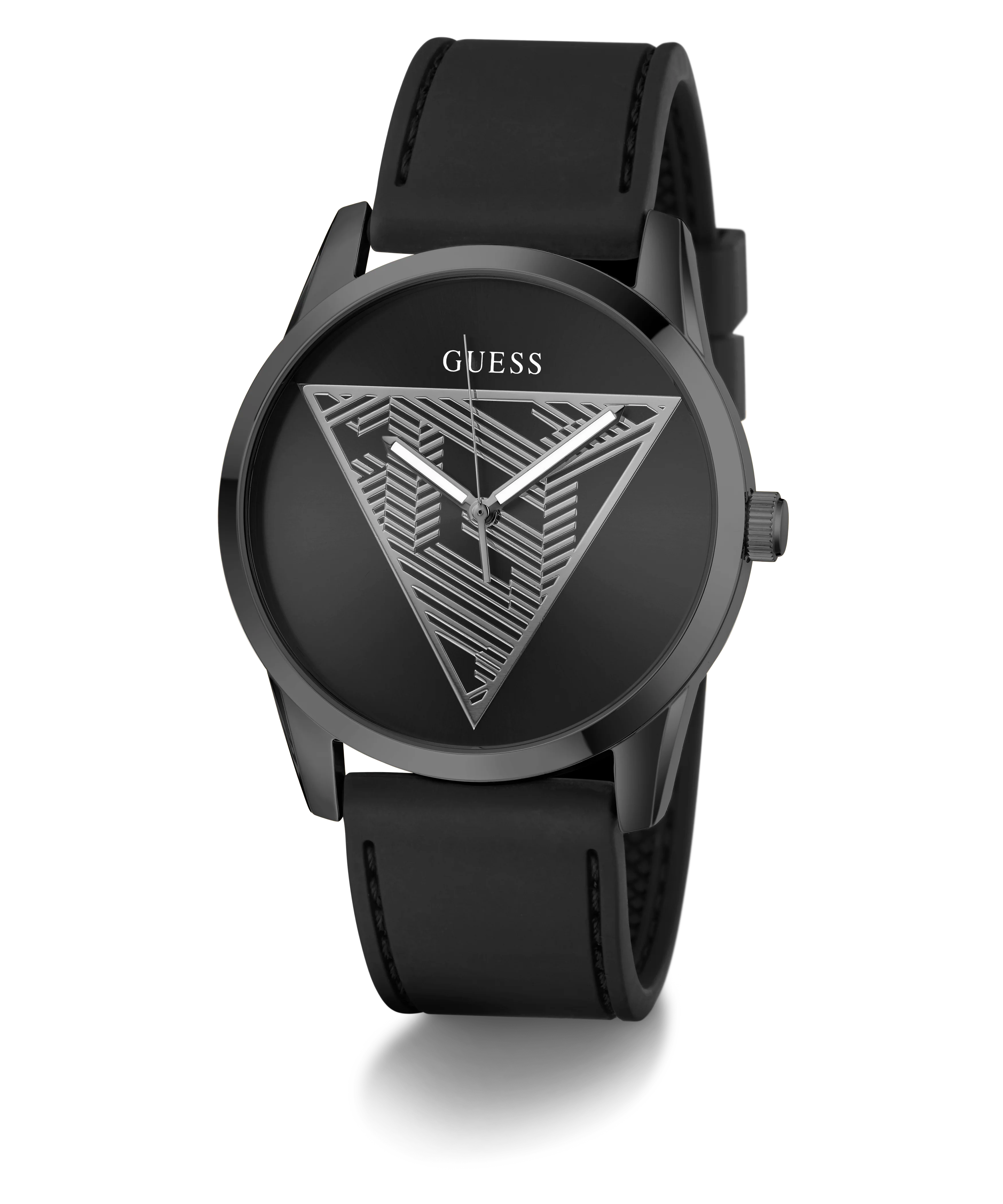 GUESS Mens Black Analog Watch