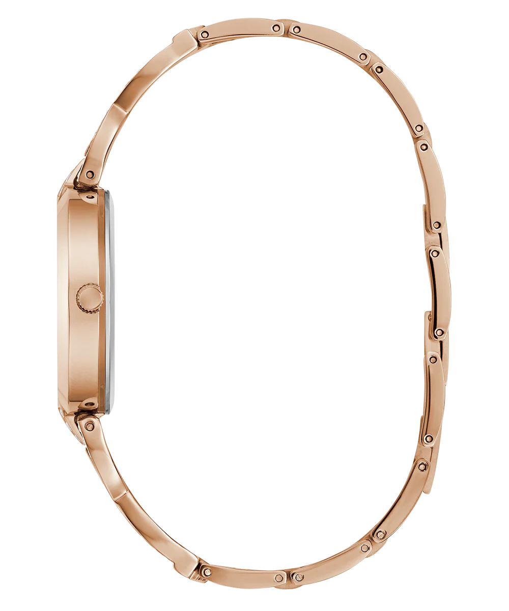 GUESS Ladies Rose Gold Tone Analog Watch