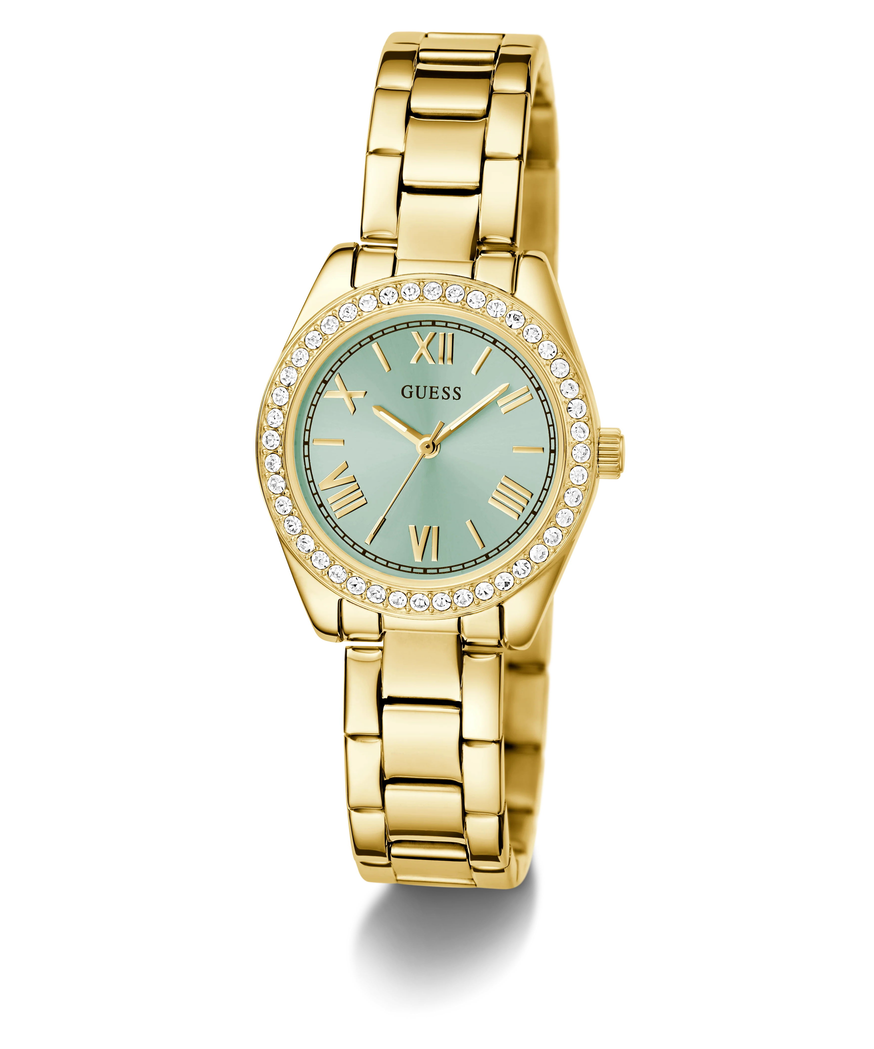 GUESS Mini Luna Ladies Gold Tone Analog Watch