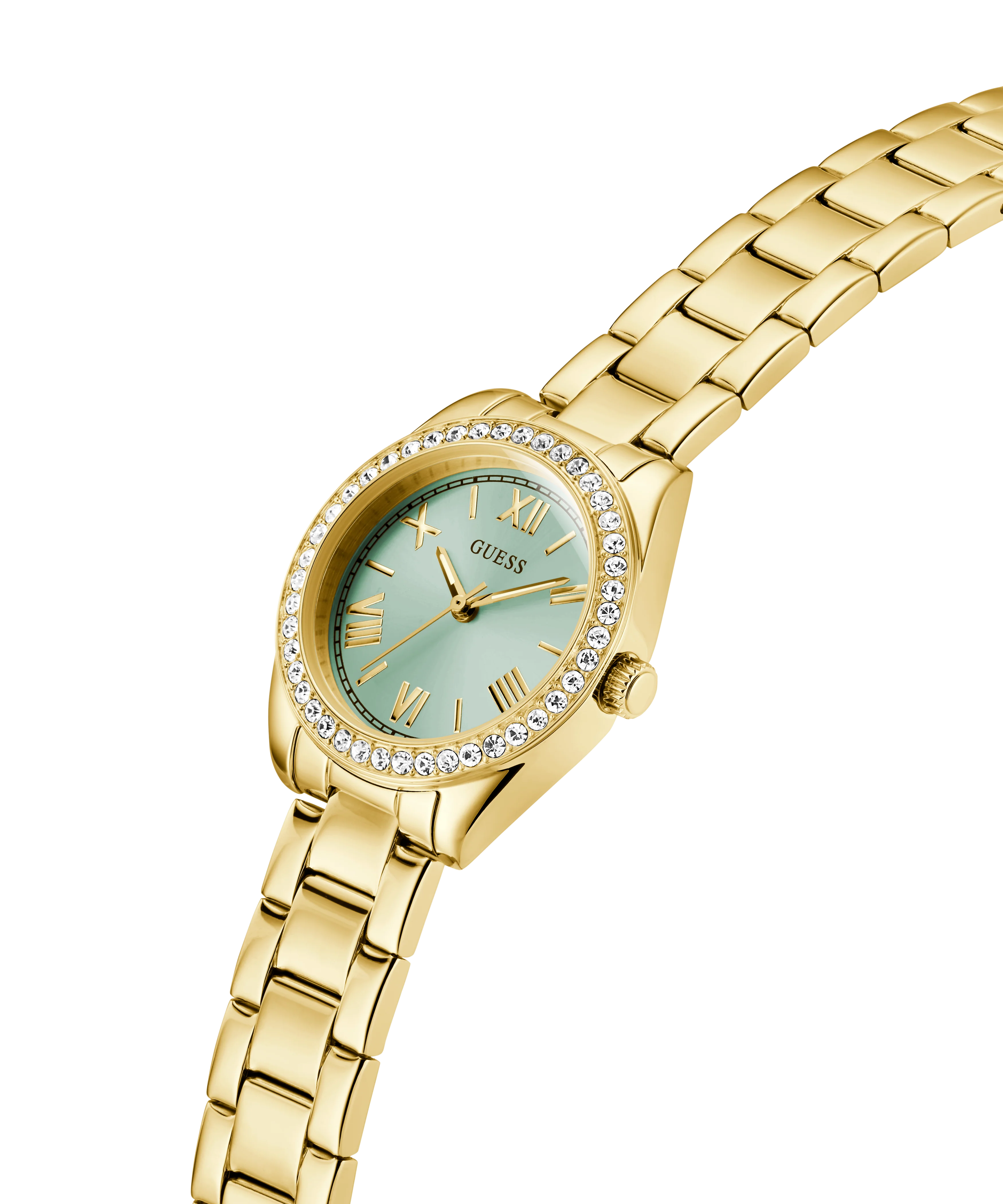 GUESS Mini Luna Ladies Gold Tone Analog Watch