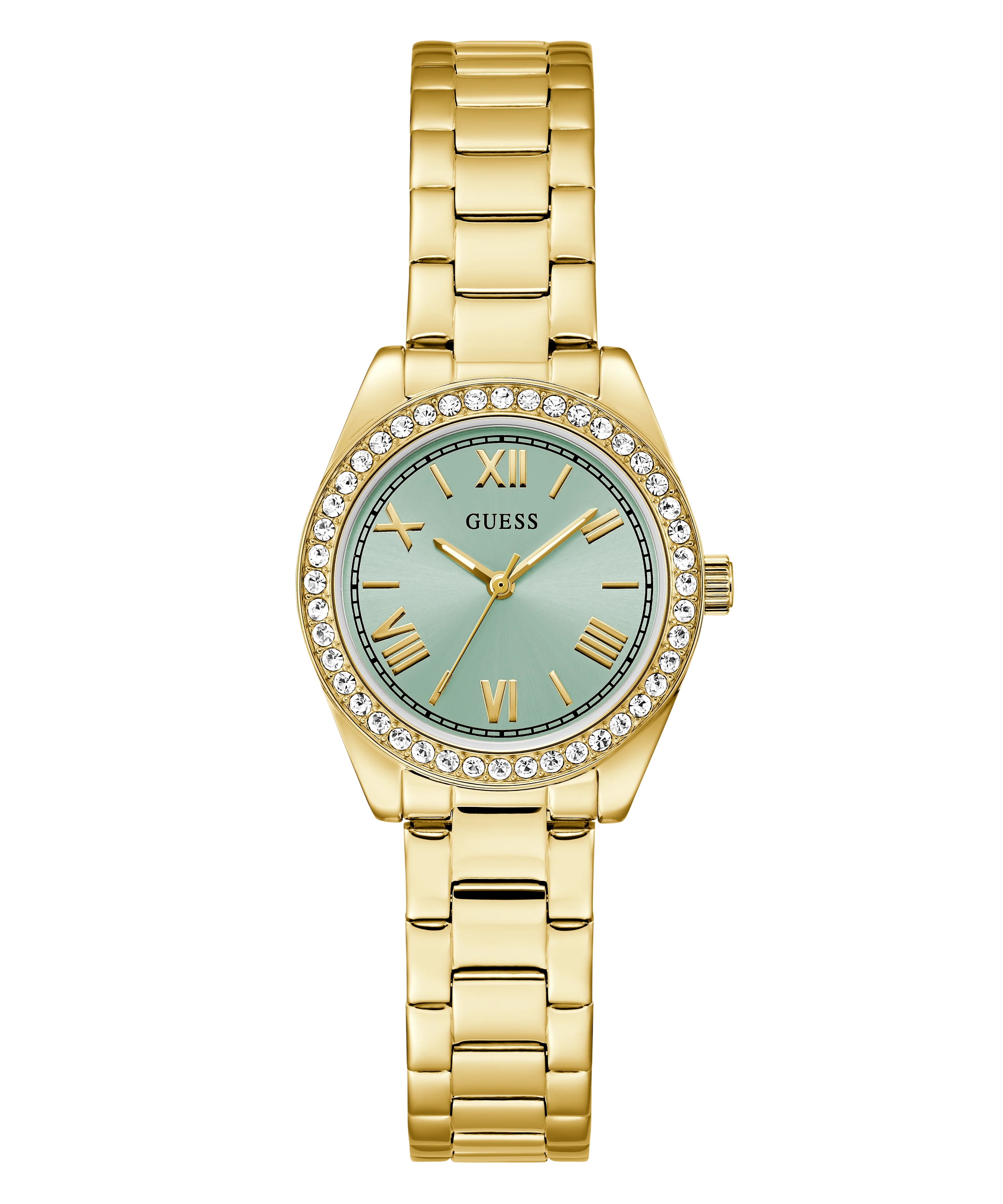 GUESS Mini Luna Ladies Gold Tone Analog Watch