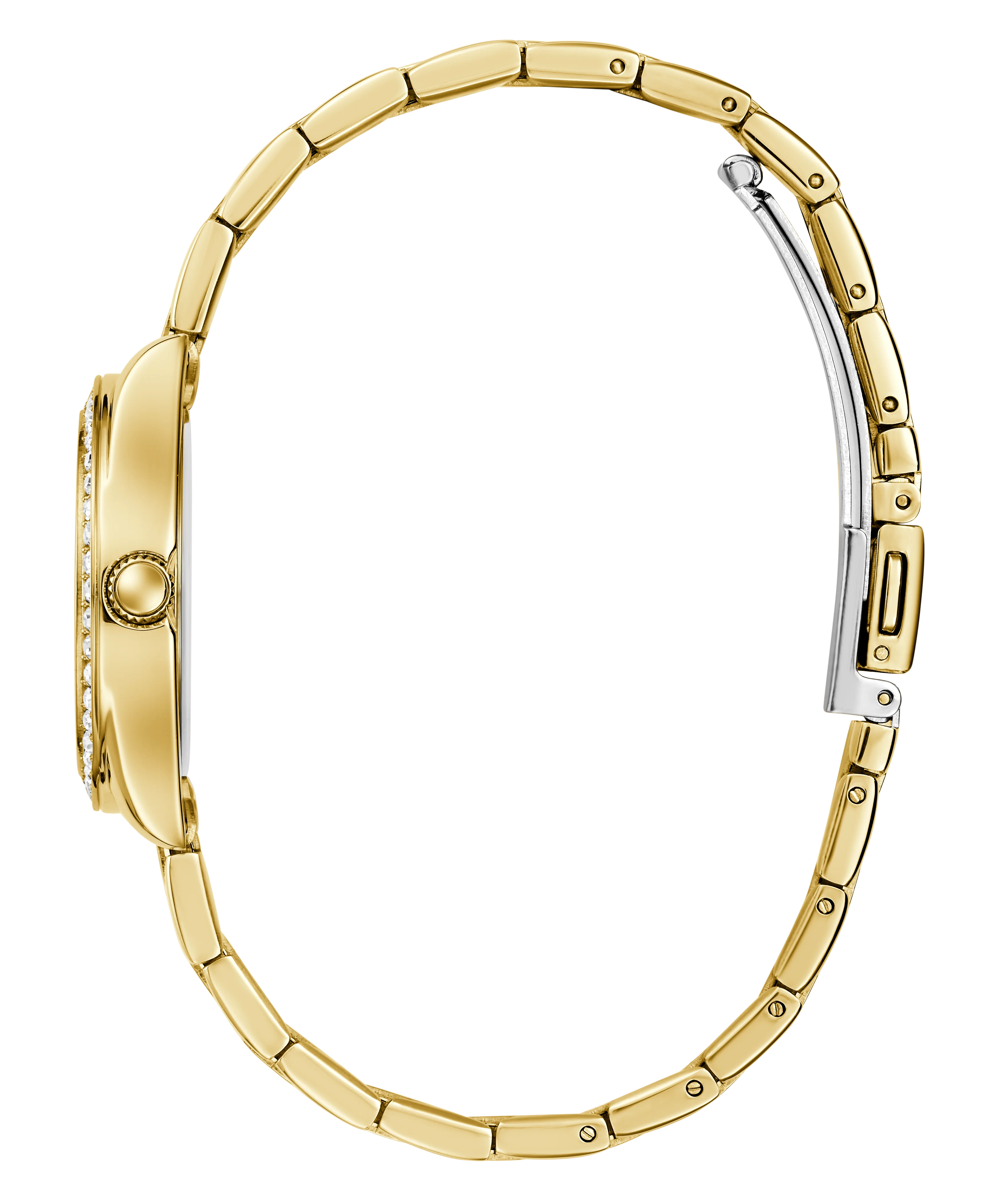 GUESS Mini Luna Ladies Gold Tone Analog Watch