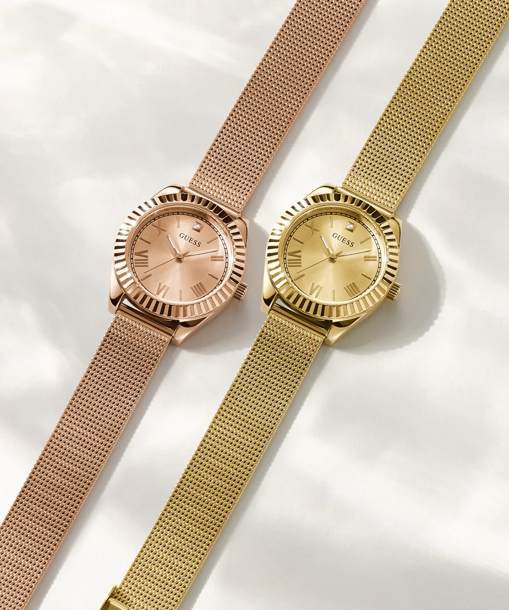 GUESS Mini Luna Ladies Rose Gold Tone Analog Watch