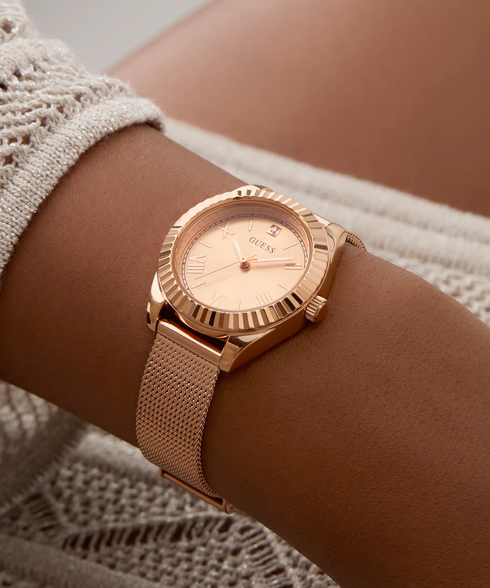 GUESS Mini Luna Ladies Rose Gold Tone Analog Watch