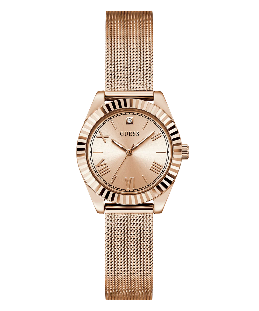 GUESS Mini Luna Ladies Rose Gold Tone Analog Watch